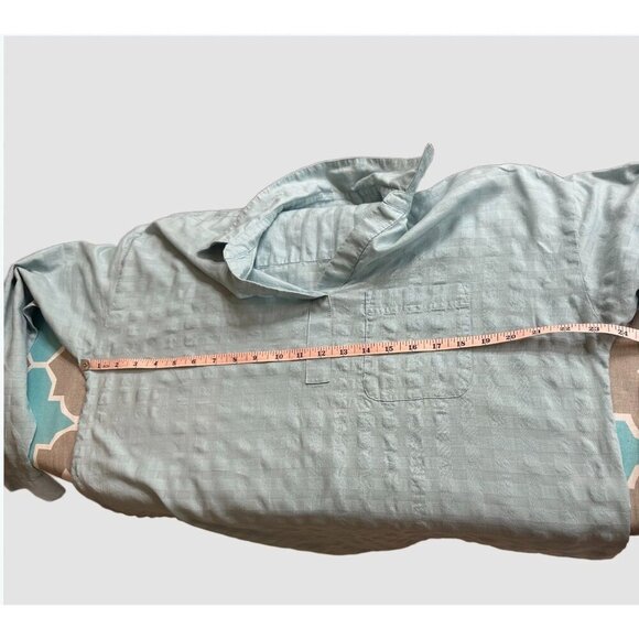 J. Jill Women’s Medium Tunic Top – 100% Cotton – Roll Tab Sleeve – Seafoam Green - Picture 7 of 11